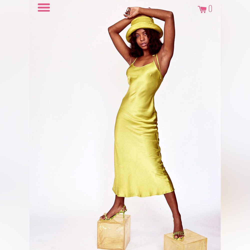 🪩 Rezek Studio - Dandy Slip Dress in Avocado Green - XS